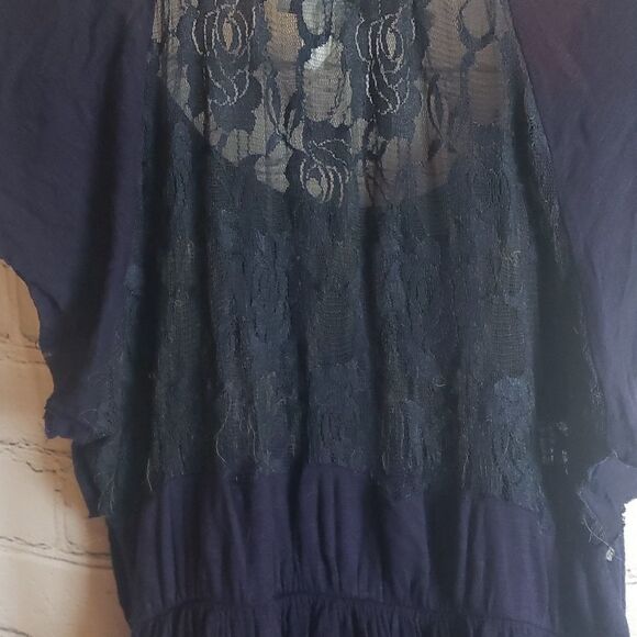 Laced Navy Blue Dress - Picture 5 of 5